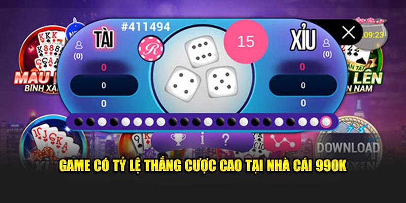 Game có tỷ lệ thắng cực cao khi trải nghiệm tại nhà cái 99OK