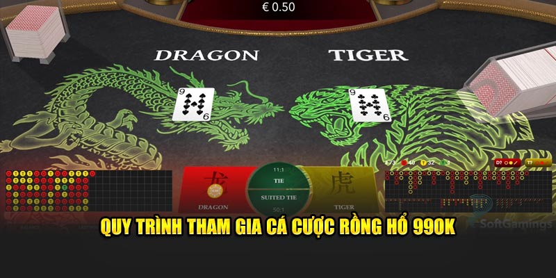 Quy trình tham gia cá cược Rồng Hổ 99OK