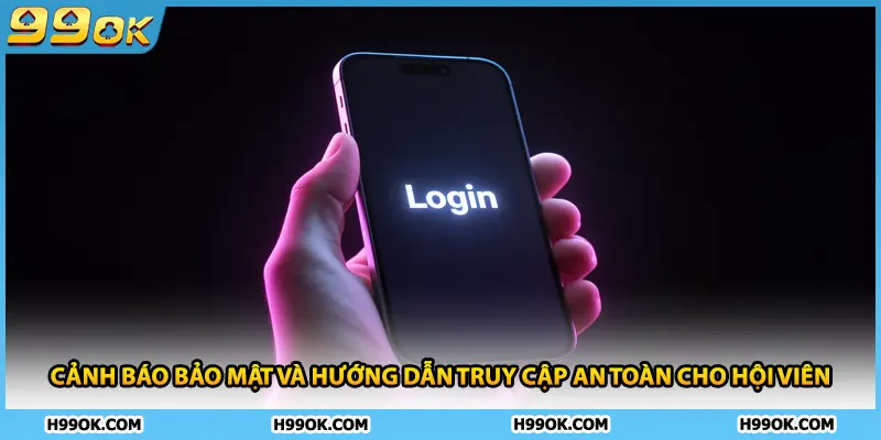 Cảnh báo bảo mật và hướng dẫn truy cập an toàn cho hội viên