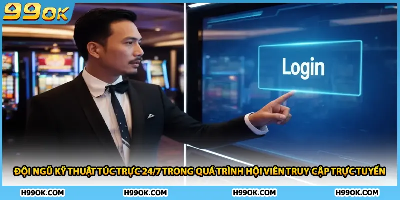 Đội ngũ kỹ thuật túc trực 24/7 trong quá trình hội viên truy cập trực tuyến