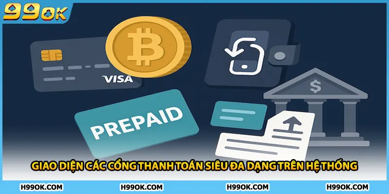 Nạp Tiền 99ok – Hướng Dẫn Giao Dịch Nhanh Và An Toàn 2026 1 Giao diện các cổng thanh toán siêu đa dạng trên hệ thống